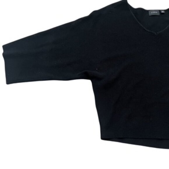 NEW Cyrus Black Women’s Sweater Size Small Ragland Sleeves Cropped Relaxed Fit - Picture 2 of 12